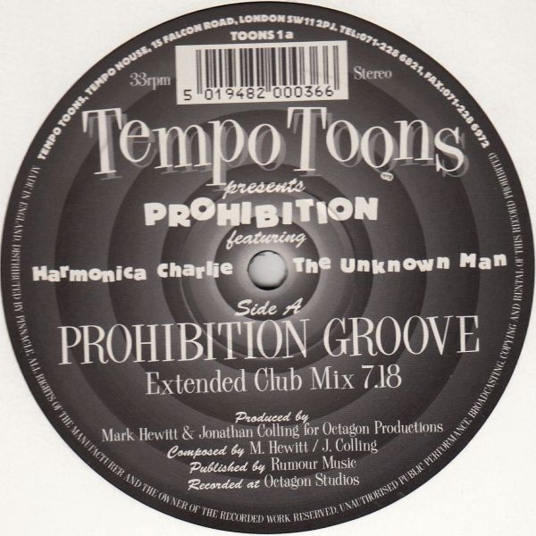 Prohibition Featuring Harmonica Charlie The Unknown Man - Prohibition Groove | Tempo Toons (TOONS 1)
