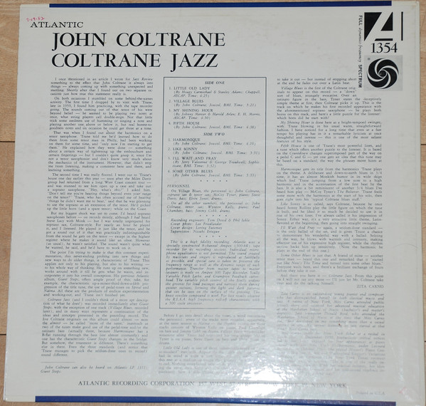 John Coltrane - Coltrane Jazz | Atlantic (1354) - 2