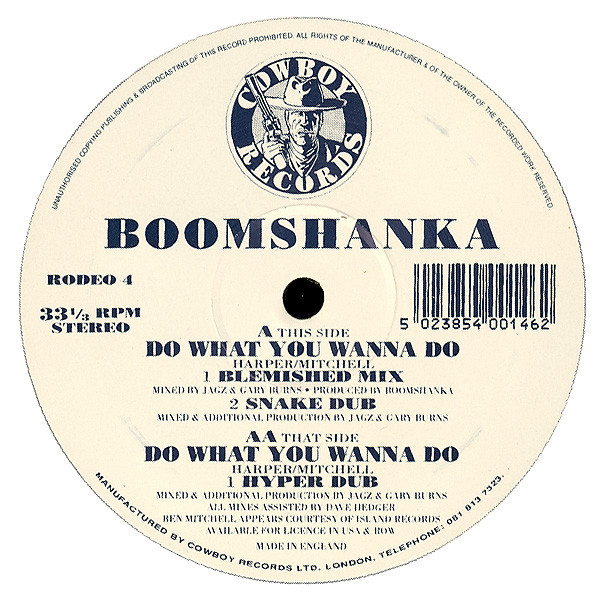 Boomshanka - Do What You Wanna Do | Cowboy Records (RODEO 4)