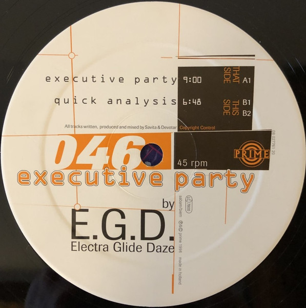 E.G.D. - Executive Party | Prime (PRIME 046)