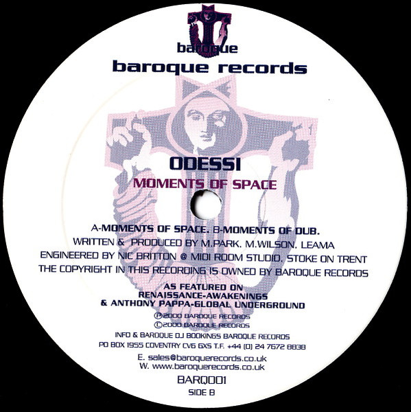Odessi - Moments Of Space | Baroque Records (BARQ001)