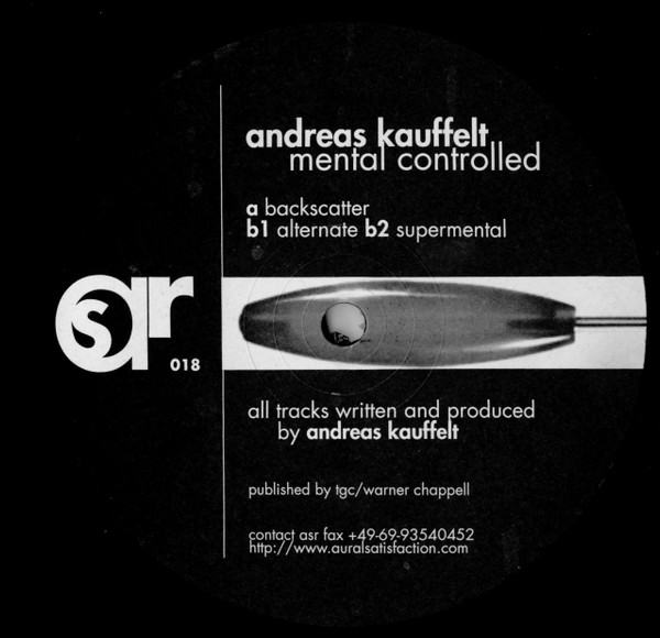 Andreas Kauffelt - Mental Controlled | Aural Satisfaction (ASR 018)