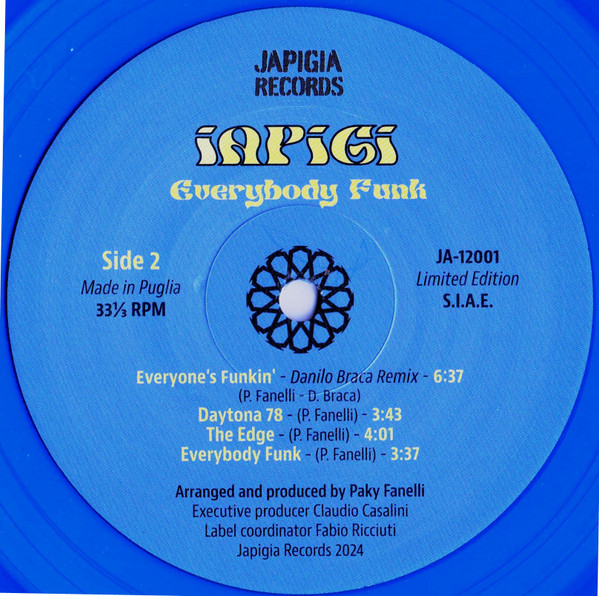 Iapigi - Everybody Funk | Japigia Records (JA-12001) - 2 Iapigi - Everybody Funk | Japigia Records (JA-12001) - 2