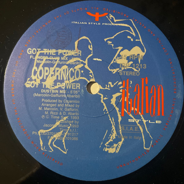 Copernico - Got The Power | Italian Style Production (ISP 1213) - 2