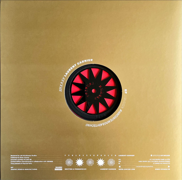 Laurent Garnier - 33T.E.P.S.V. EP Deluxe Gold | YYK no label (YYKLG33TEPSVLTD) - 2 Laurent Garnier - 33T.E.P.S.V. EP Deluxe Gold | YYK no label (YYKLG33TEPSVLTD) - 2