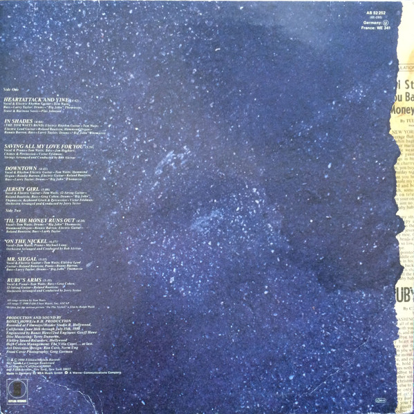 Tom Waits - Heartattack And Vine | Asylum Records (AS 52252) - 2 Tom Waits - Heartattack And Vine | Asylum Records (AS 52252) - 2
