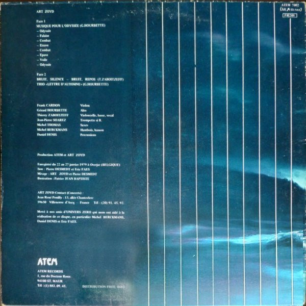 Art Zoyd - Musique Pour L'Odyssée | Atem (7002)