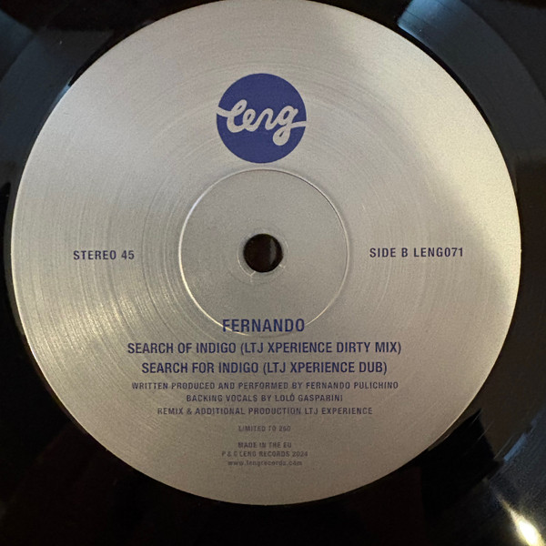 Fernando Pulichino - Search Of Indigo | Leng (LENG071) - 2 Fernando Pulichino - Search Of Indigo | Leng (LENG071) - 2