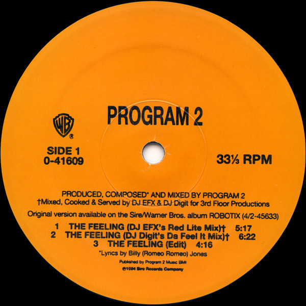 Program 2 - The Feeling | Sire (0-41609) - 2