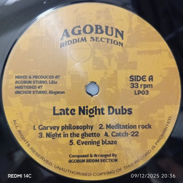 Agobun Meets Chalice Music - Late Night Dubs | Agobun Riddim Section (AGOBUN-LP03) - 3