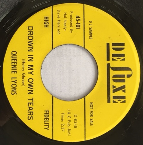 Marie "Queenie" Lyons - Drown In My Own Tears | DeLuxe (45-101) - 2