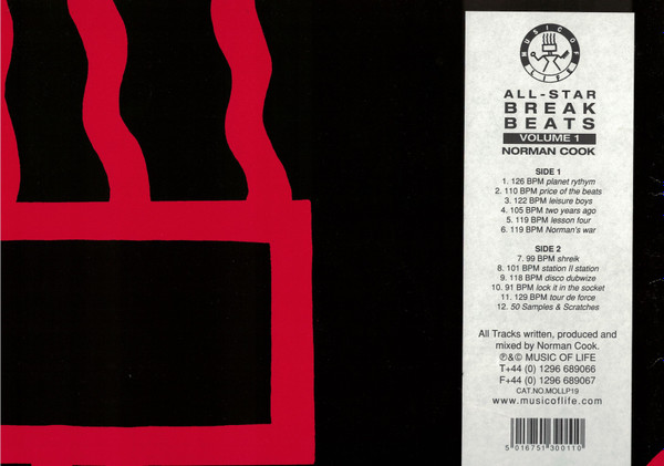 Norman Cook - All-Star Breakbeats Volume 1 | Music Of Life (MOLLP19)