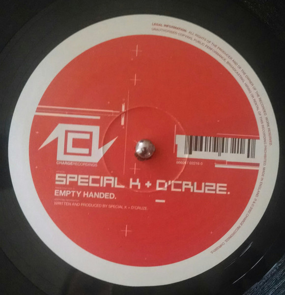 Special K & D'Cruze - Empty Handed / Paste | Charge (CHRG015)