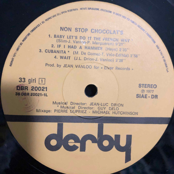 Chocolat's - Non Stop Chocolat's | Derby (DBR 20021)
