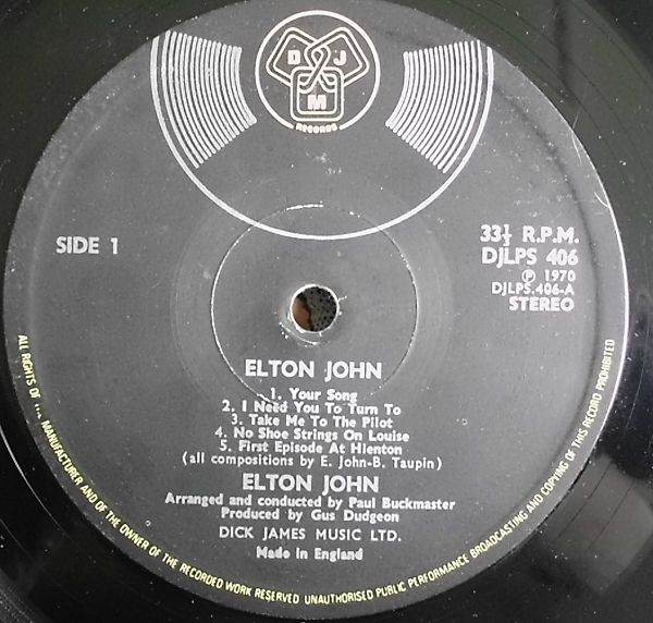 Elton John - Elton John | DJM Records (DJLPS 406) - 3