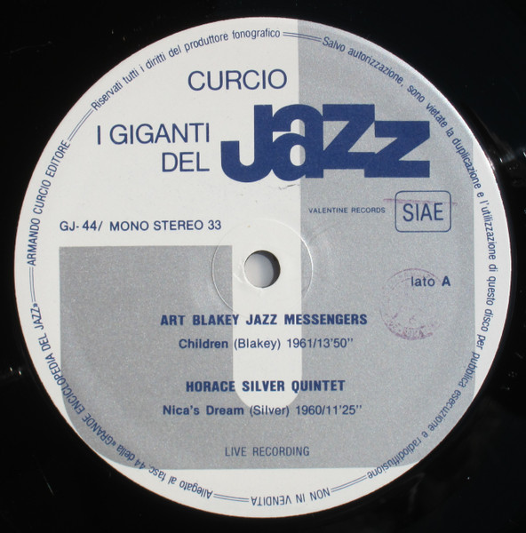 Art Blakey / Freddie Hubbard / Horace Silver / Max Roach - I Giganti Del Jazz Vol. 44 | Curcio (GJ-44) - 3 Art Blakey / Freddie Hubbard / Horace Silver / Max Roach - I Giganti Del Jazz Vol. 44 | Curcio (GJ-44) - 3