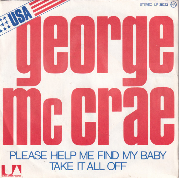 George McCrae - Please Help Me Find My Baby | United Artists Records (UP 35.723) George McCrae - Please Help Me Find My Baby | United Artists Records (UP 35.723)