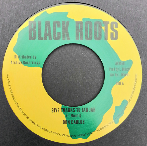 Don Carlos - Give Thanks To Jah Jah | Black Roots (AR7059)