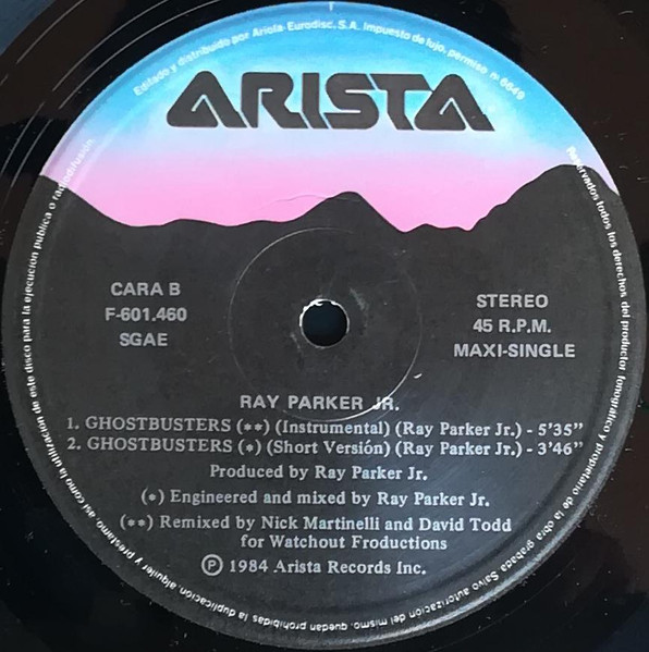 Ray Parker Jr. - Ghostbusters (Version Larga) | Arista (F-601.460) - 4 Ray Parker Jr. - Ghostbusters (Version Larga) | Arista (F-601.460) - 4
