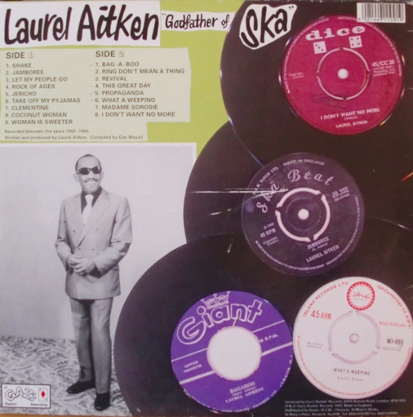 Laurel Aitken - Godfather Of Ska | Gaz's Rockin' Records (LP GAZ 009) - 2 Laurel Aitken - Godfather Of Ska | Gaz's Rockin' Records (LP GAZ 009) - 2