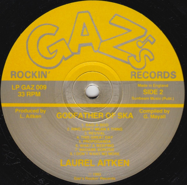 Laurel Aitken - Godfather Of Ska | Gaz's Rockin' Records (LP GAZ 009) - 4 Laurel Aitken - Godfather Of Ska | Gaz's Rockin' Records (LP GAZ 009) - 4