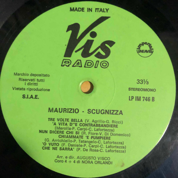 Maurizio - Scugnizza | Vis Radio (LP IM 746) - 4