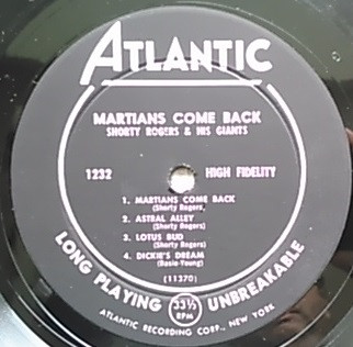 Shorty Rogers And His Giants - Martians Come Back | Atlantic (1232) - 3