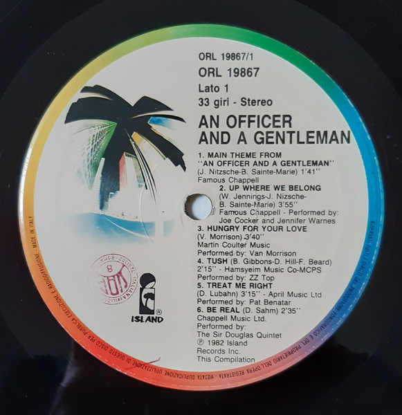 Various - An Officer And A Gentleman | Island Records (ORL 19867) - 3