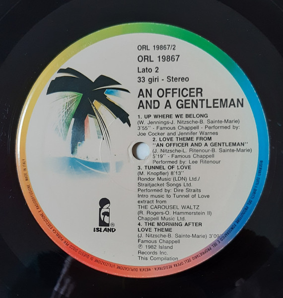 Various - An Officer And A Gentleman | Island Records (ORL 19867) - 4