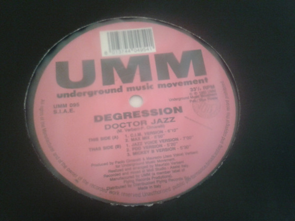 Degression - Doctor Jazz | UMM (UMM 095) - 2