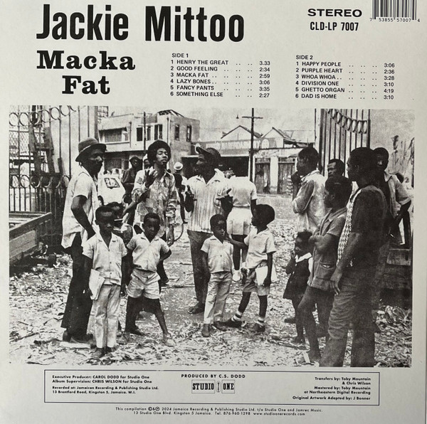 Jackie Mittoo - Macka Fat | Studio One (CLD-LP 7007) - 2
