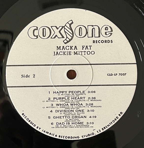 Jackie Mittoo - Macka Fat | Studio One (CLD-LP 7007) - 3
