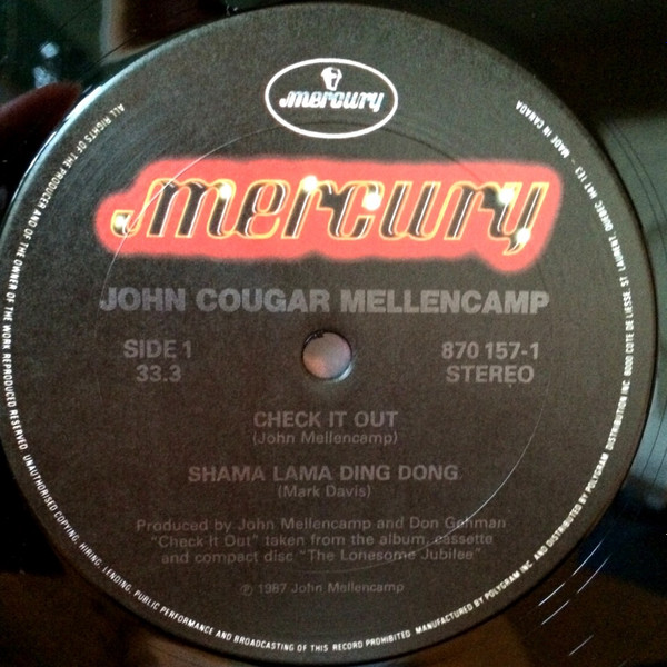 John Cougar Mellencamp - Check It Out [Vinyl] | Mercury (870 157-1) - 3