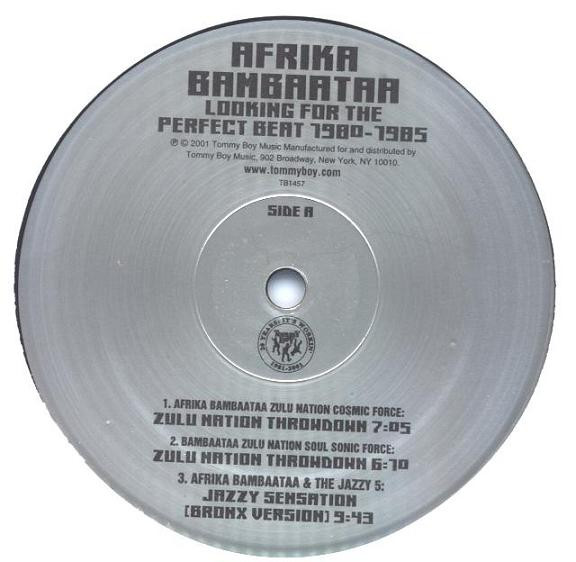 Afrika Bambaataa - Looking For The Perfect Beat 1980-1985 | Tommy Boy (TB 1457) - 3
