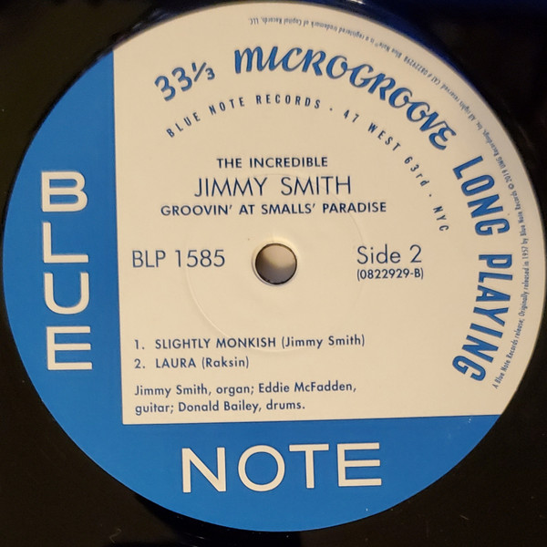 Jimmy Smith - Groovin' At Smalls' Paradise (Volume 1) | Blue Note (0822929) - 3