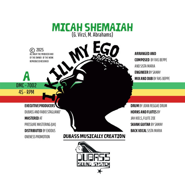Dubass , Micah Shemaiah - I Kill My Ego / Dub Kills Ego | Dubass Musically Creation (DMC7002) - main