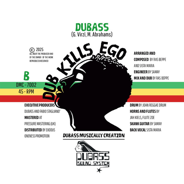 Dubass , Micah Shemaiah - I Kill My Ego / Dub Kills Ego | Dubass Musically Creation (DMC7002) - 2