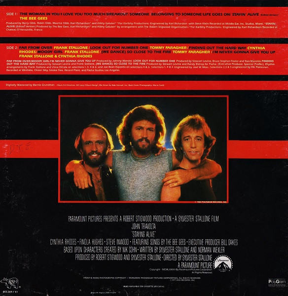 Various - Staying Alive - The Original Motion Picture Soundtrack | RSO (813 269-1 Y-1) - 2