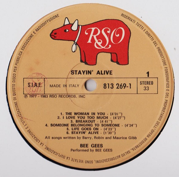 Various - Staying Alive - The Original Motion Picture Soundtrack | RSO (813 269-1 Y-1) - 4