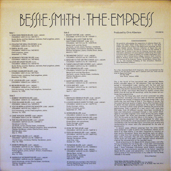Bessie Smith - The Empress | Columbia (CG 30818) - 3 Bessie Smith - The Empress | Columbia (CG 30818) - 3