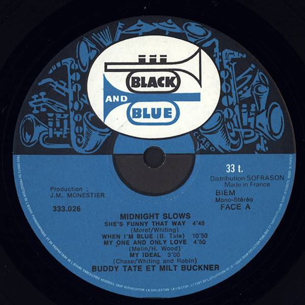Buddy Tate - Milt Buckner - Midnight Slows | Black And Blue (333.026) - 3 Buddy Tate - Milt Buckner - Midnight Slows | Black And Blue (333.026) - 3