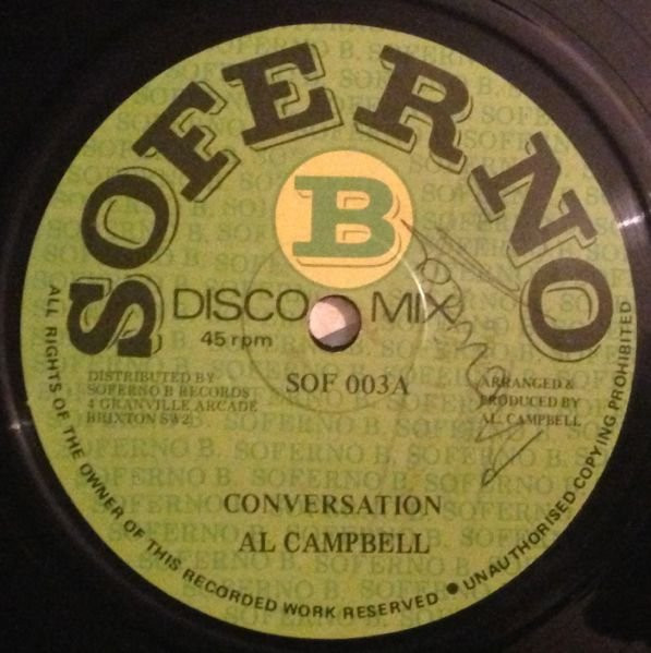 Al Campbell - Conversation | Soferno B Records (SOF 003)