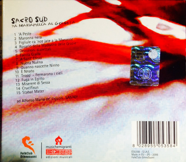Enzo Avitabile - Sacro Sud | FolkClub Ethnosuoni (ES5358) - 2 Enzo Avitabile - Sacro Sud | FolkClub Ethnosuoni (ES5358) - 2