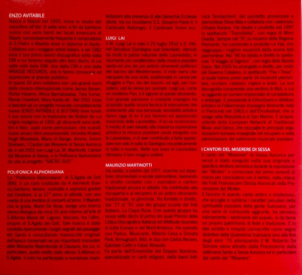 Enzo Avitabile - Sacro Sud | FolkClub Ethnosuoni (ES5358) - 3 Enzo Avitabile - Sacro Sud | FolkClub Ethnosuoni (ES5358) - 3