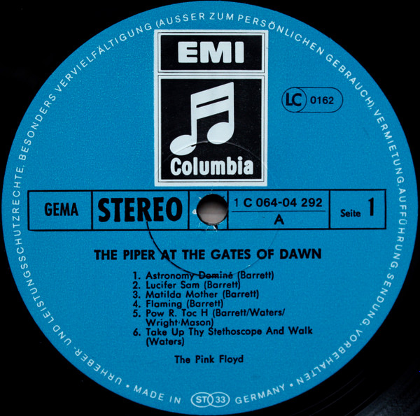 Pink Floyd - The Piper At The Gates Of Dawn | Columbia (1C 064-04 292) - 3
