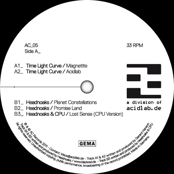 Time Light Curve / Headnoaks - Magnetite | AC Records (AC_05) - main