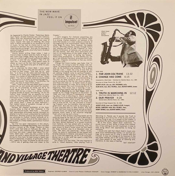 Albert Ayler - In Greenwich Village | Impulse! (06007 53630402) - 3