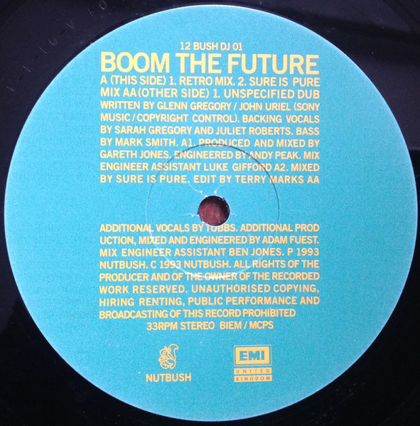 Ugly - Boom The Future | Nutbush (12BUSHDJ 01) - 2