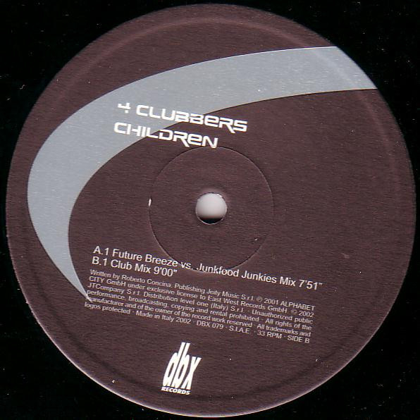 4 Clubbers - Children | DBX Records (DBX 079) - 4