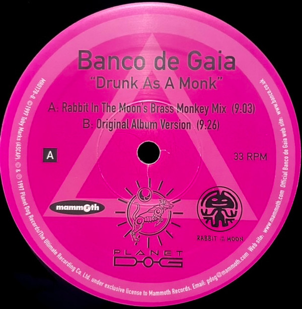 Banco De Gaia - Drunk As A Monk | Mammoth Records (MR0178-0)